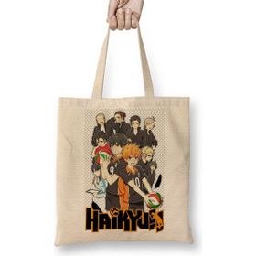 Baskı Dükkanı Haikyuu Karasuno Hinata Anime Bez Çanta