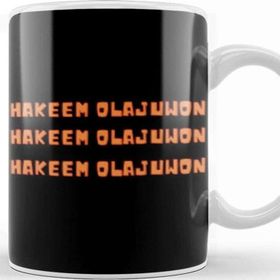 Baskı Dükkanı Hakeem Olajuwon Basketball Gifts Vintage Retro Rainbow Quotes For Boys And Dad Kupa