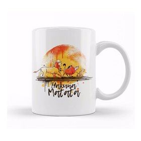 Baskı Dükkanı Hakuna Matata No Worries Watercolor Kupa
