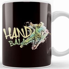 Baskı Dükkanı Handball Player Abstract Handballer Ball Sports Team Coach Kupa