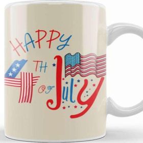 Baskı Dükkanı Happy 4th Of July Independence Day Gift Celebrationpatriotic Kupa