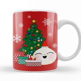 Baskı Dükkanı Happy Bao Bun Around The Christmas Tree Kupa