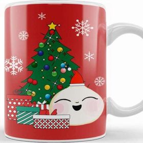 Baskı Dükkanı Happy Bao Bun Around The Christmas Tree Kupa