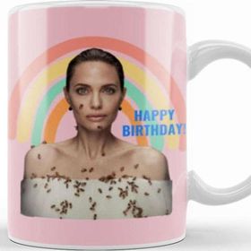 Baskı Dükkanı Happy Birthday To The Most Gorgeous, Beautiful Angel, Kupa
