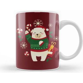 Baskı Dükkanı Happy Christmas Polar Bear Kupa