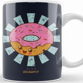 Baskı Dükkanı Happy Doughnut Retro Japanese Kupa