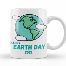 Baskı Dükkanı Happy Earth Day 2021 Kupa