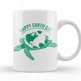 Baskı Dükkanı Happy Earth Day Kupa