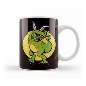 Baskı Dükkanı Happy Easter Dino Bunny T-Rex Rabbit Eggs Hunting Spring Kupa