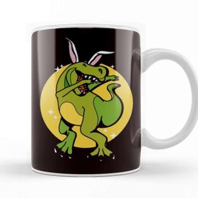 Baskı Dükkanı Happy Easter Dino Bunny T-Rex Rabbit Eggs Hunting Spring Kupa