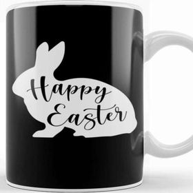 Baskı Dükkanı Happy Easter Egg Bunny Rabbit Kupa