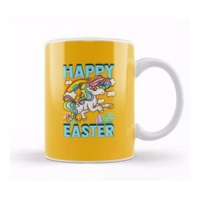 Baskı Dükkanı Happy Easter Unicorn Egg Hunt Kupa