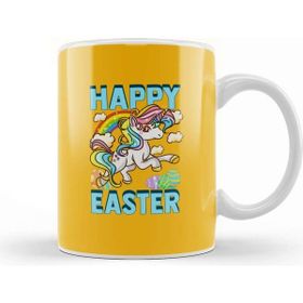 Baskı Dükkanı Happy Easter Unicorn Egg Hunt Kupa
