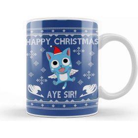 Baskı Dükkanı Happy Fairy Tail Aye Sir Christmas Knit Kupa