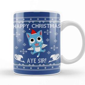 Baskı Dükkanı Happy Fairy Tail Aye Sir Christmas Knit Kupa