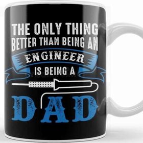 Baskı Dükkanı Happy Father Engineer 01 Kupa