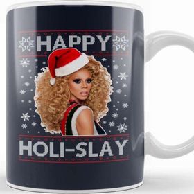 Baskı Dükkanı Happy Holi Slay Rupaul Christmas Knit Kupa