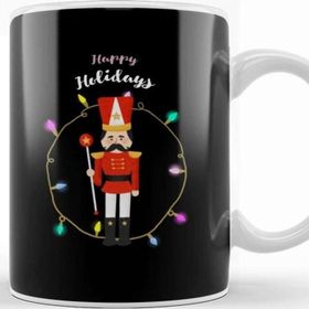 Baskı Dükkanı Happy Holidays Nutcracker Kupa