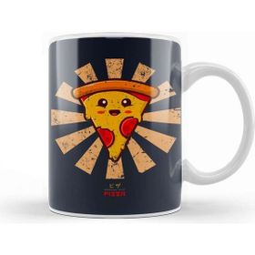 Baskı Dükkanı Happy Pizza Retro Japanese Kupa