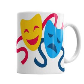 Baskı Dükkanı Happy Sad Face Sihirli Porselen Kupa