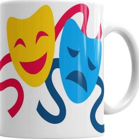 Baskı Dükkanı Happy Sad Face Sihirli Porselen Kupa