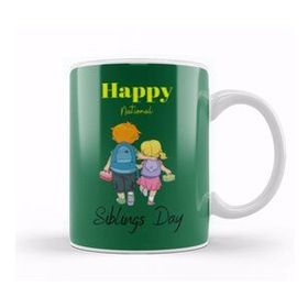 Baskı Dükkanı Happy Siblings Day 2021 Kupa