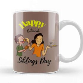 Baskı Dükkanı Happy Siblings Day 2021 Kupa