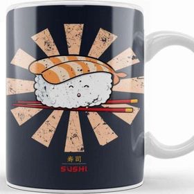 Baskı Dükkanı Happy Sushi Retro Japanese Kupa