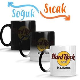 Baskı Dükkanı Hard Rock Cafe İstanbul Sihirli Porselen Kupa