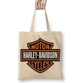 Baskı Dükkanı Harley Davidson Bez Kadın Günlük Çanta