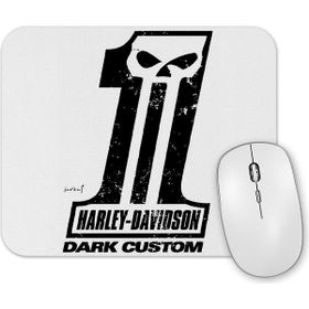 Baskı Dükkanı Harley Davidson Dark Custom Mouse Pad