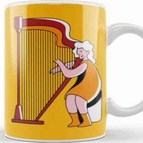 Baskı Dükkanı Harp Music Art Kupa