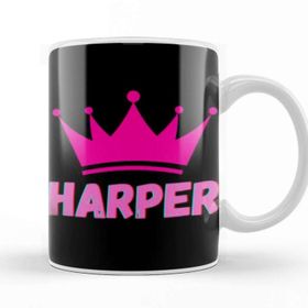 Baskı Dükkanı Harper Name Personalized Custom Vintage Retro Rainbow Style Design Gift Baby Gift For Her Kupa