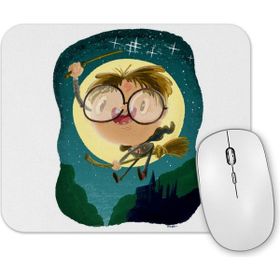 Baskı Dükkanı Harry Potter Magical Wizard Nerd Boy With Castle Mouse Pad