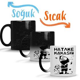 Baskı Dükkanı Hatake Kakashi Naruto Anime Sihirli Porselen Kupa