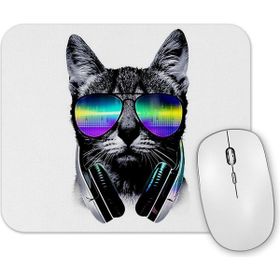 Baskı Dükkanı Havalı Dj Cool Kedi Mouse Pad