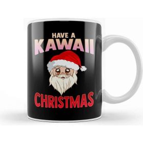 Baskı Dükkanı Have A Kawaii Christmas Funny Anime Santa Claus Kupa