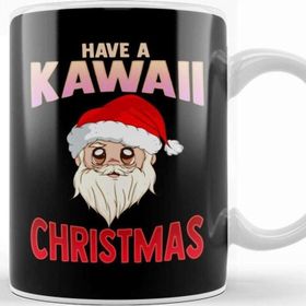 Baskı Dükkanı Have A Kawaii Christmas Funny Anime Santa Claus Kupa