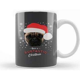 Baskı Dükkanı Have A Pugtastic Christmas Pug Dog Kupa