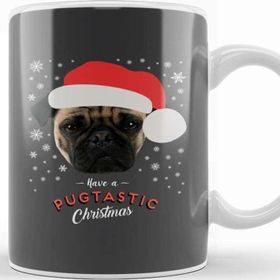 Baskı Dükkanı Have A Pugtastic Christmas Pug Dog Kupa