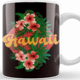 Baskı Dükkanı Hawaii Flowers Hibiscus Island Vacation Ocean Traveler Beach Kupa