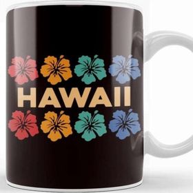 Baskı Dükkanı Hawaii Hibiscus Aloha Ocean Island Summer Travel Beach Trip Kupa