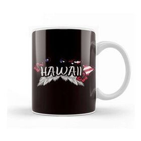 Baskı Dükkanı Hawaii Hibiscus Island Ocean Summer Aloha Vacation Traveler Kupa