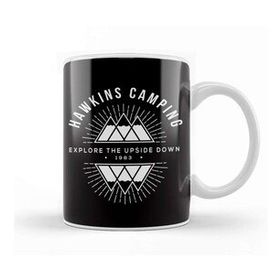 Baskı Dükkanı Hawkins Camping Explore Stranger Things Kupa