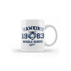 Baskı Dükkanı Hawkins Middle School Stranger Things Kupa
