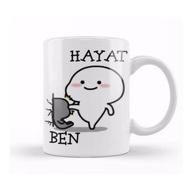 Baskı Dükkanı Hayat Ben Komik Kupa