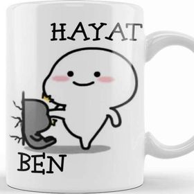 Baskı Dükkanı Hayat Beni Sıktı Komik Kupa
