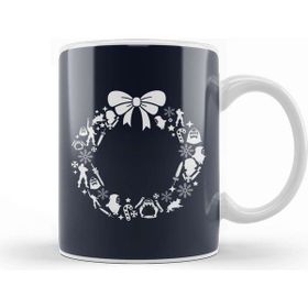 Baskı Dükkanı He Man Christmas Wreath Pattern Kupa