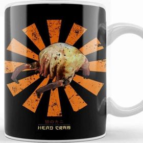 Baskı Dükkanı Head Crab Retro Japanese Half Life Kupa