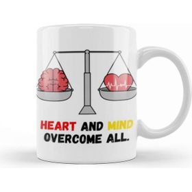 Baskı Dükkanı Heart And Mind Overcome All Kupa
